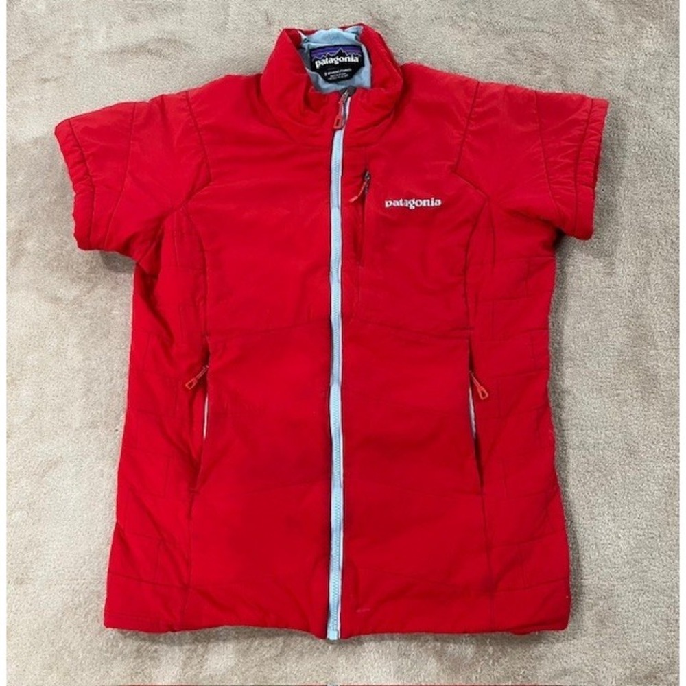 Patagonia womens jacket size small red Short Sleeve Full Zip
